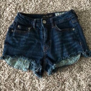 Aeropostale Denim High Waisted Shorts